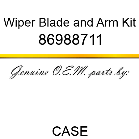 Wiper Blade and Arm Kit 86988711