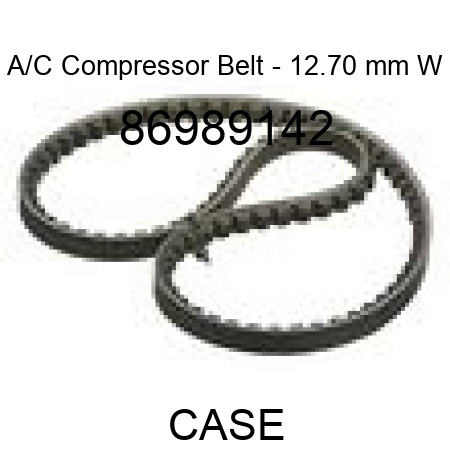 A/C Compressor Belt - 12.70 mm W 86989142