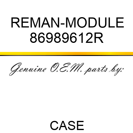 REMAN-MODULE 86989612R