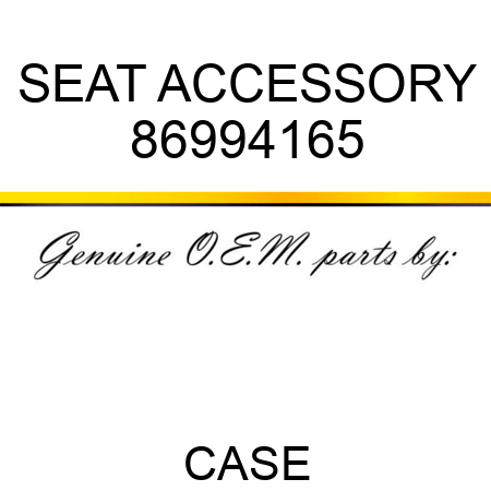 SEAT ACCESSORY 86994165