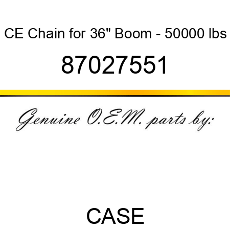 CE Chain for 36" Boom - 50,000 lbs 87027551