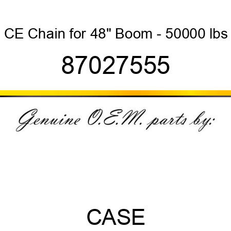 CE Chain for 48" Boom - 50,000 lbs 87027555