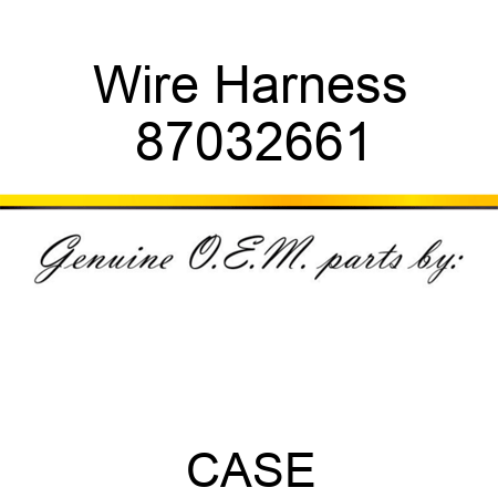 Wire Harness 87032661