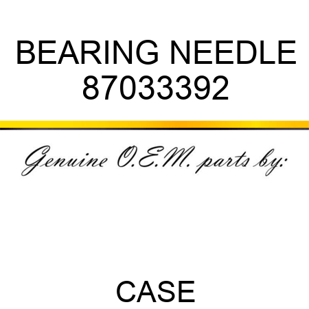 BEARING, NEEDLE 87033392