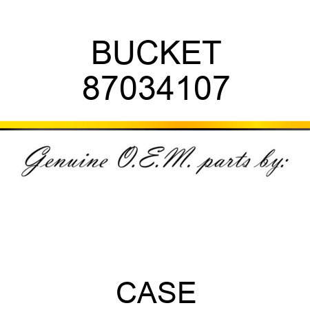 BUCKET 87034107