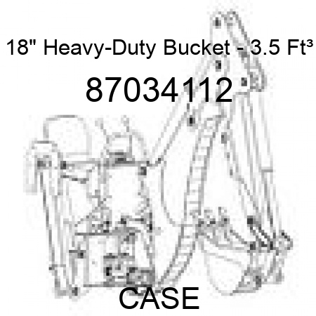 18" Heavy-Duty Bucket - 3.5 Ft³ 87034112