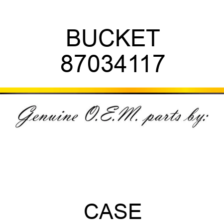 BUCKET 87034117
