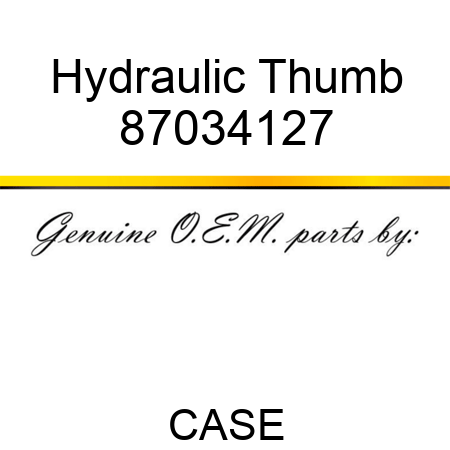 Hydraulic Thumb 87034127