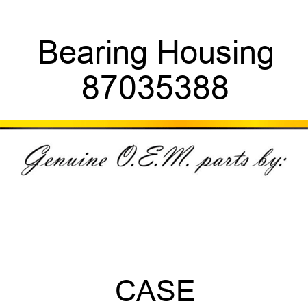 Bearing Housing 87035388