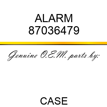 ALARM 87036479