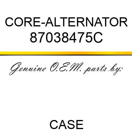 CORE-ALTERNATOR 87038475C