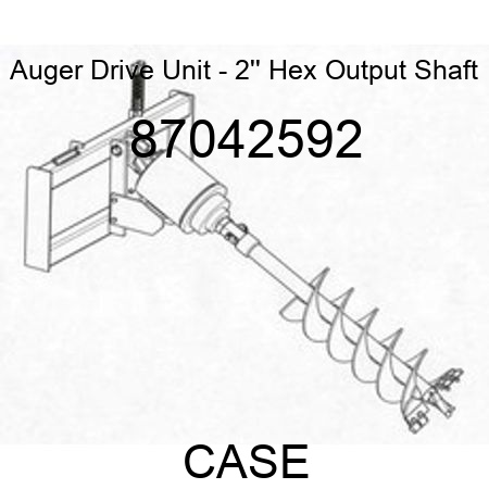 Auger Drive Unit - 2'' Hex Output Shaft 87042592