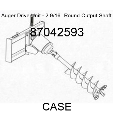 Auger Drive Unit - 2 9/16'' Round Output Shaft 87042593