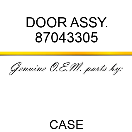 DOOR ASSY. 87043305