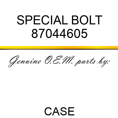 SPECIAL BOLT 87044605