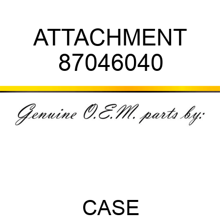 ATTACHMENT 87046040