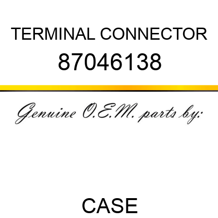 TERMINAL CONNECTOR 87046138