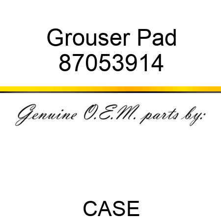 Grouser Pad 87053914