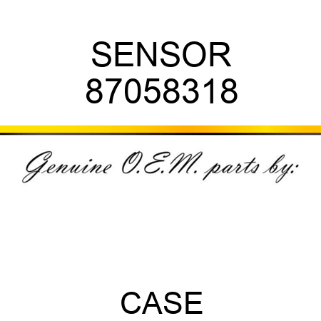 SENSOR 87058318