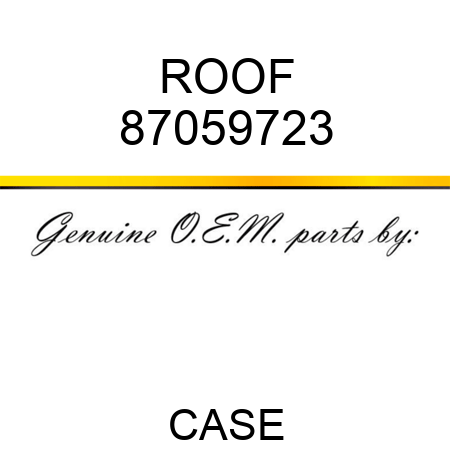 ROOF 87059723
