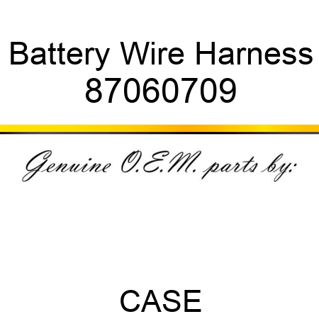 Battery Wire Harness 87060709