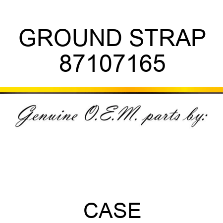 GROUND STRAP 87107165