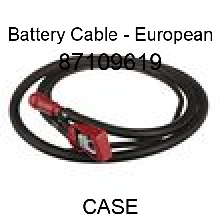 Battery Cable - European 87109619