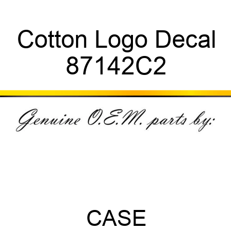 Cotton Logo Decal 87142C2