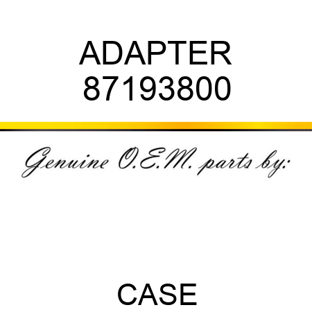 ADAPTER 87193800