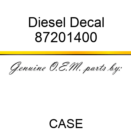 Diesel Decal 87201400