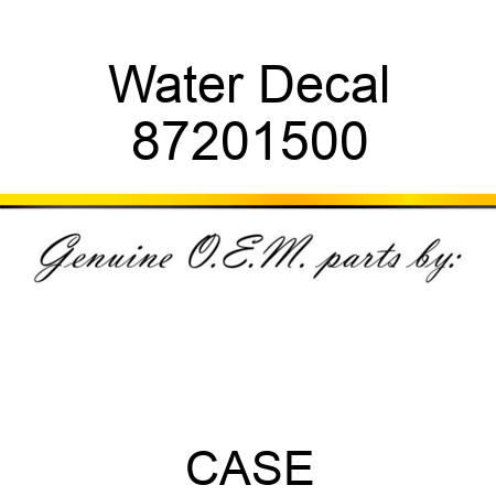 Water Decal 87201500