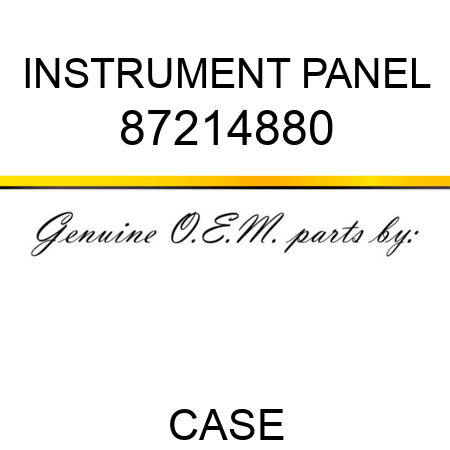 INSTRUMENT PANEL 87214880