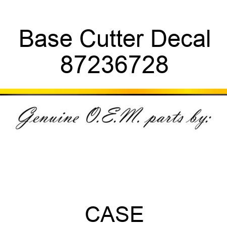Base Cutter Decal 87236728