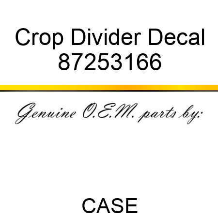 Crop Divider Decal 87253166