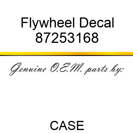 Flywheel Decal 87253168