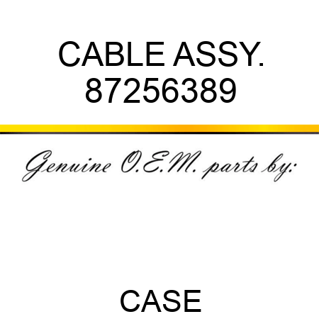CABLE ASSY. 87256389