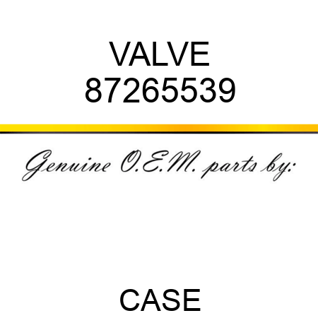 VALVE 87265539
