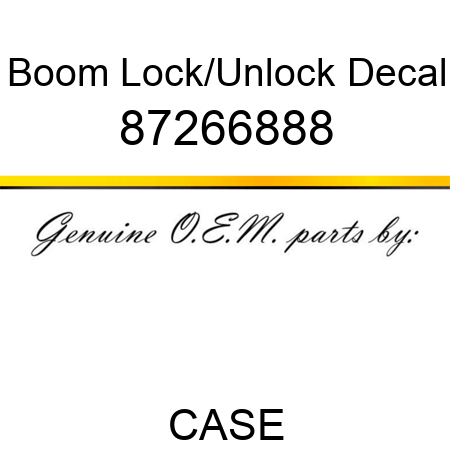 Boom Lock/Unlock Decal 87266888