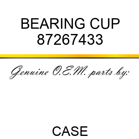 BEARING CUP 87267433