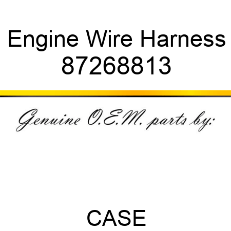 Engine Wire Harness 87268813