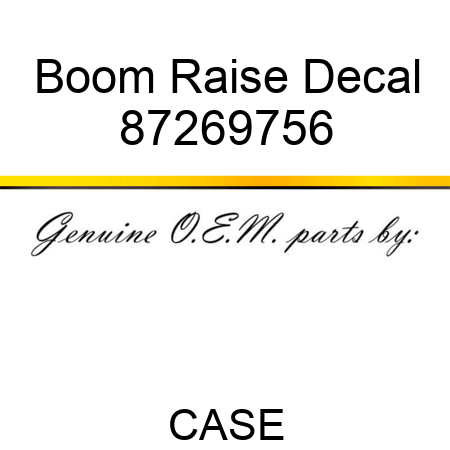 Boom Raise Decal 87269756