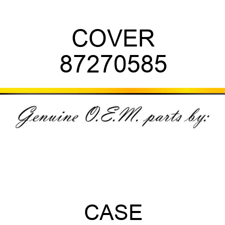 COVER 87270585