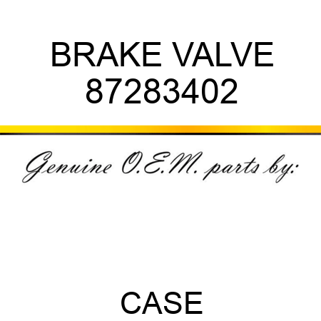 BRAKE VALVE 87283402