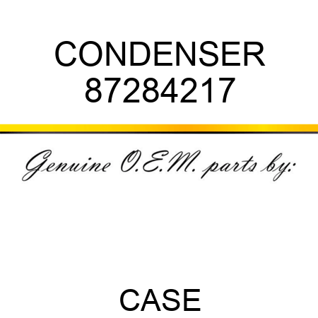 CONDENSER 87284217