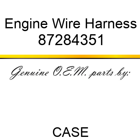Engine Wire Harness 87284351