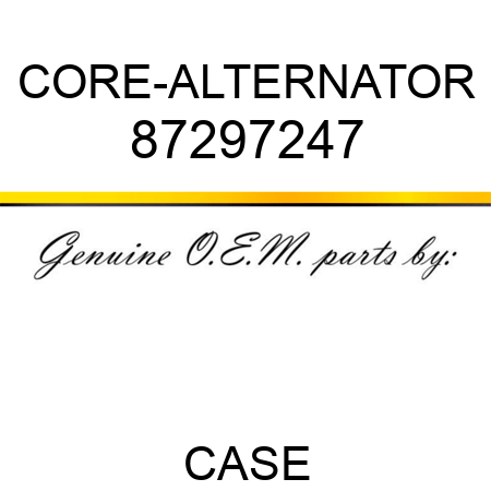 CORE-ALTERNATOR 87297247