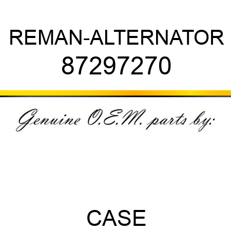 REMAN-ALTERNATOR 87297270