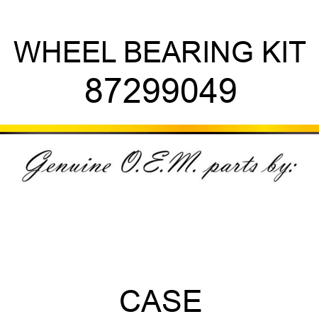 WHEEL BEARING KIT 87299049