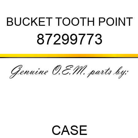 BUCKET TOOTH POINT 87299773