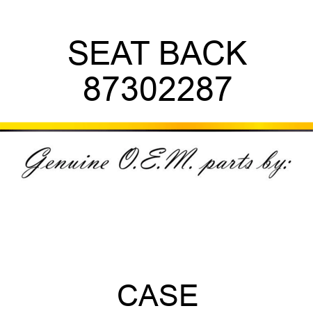 SEAT BACK 87302287
